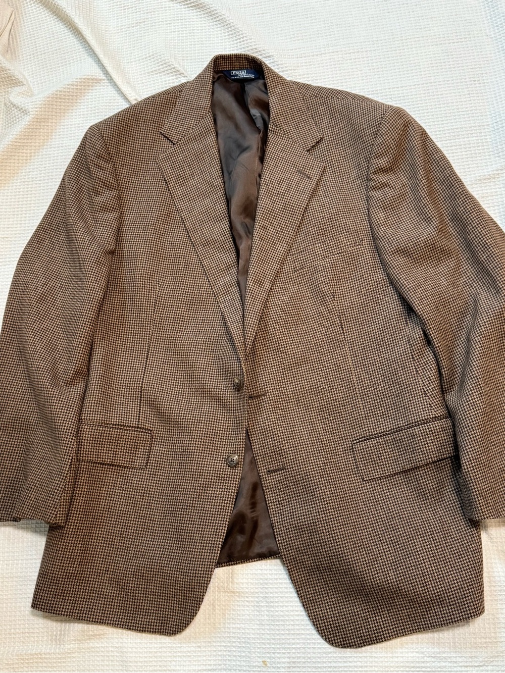 Polo by Ralph Lauren Brown Houndstooth Sport Coat